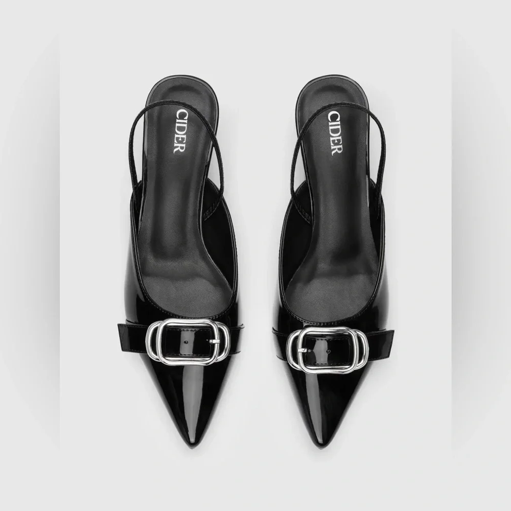 BUCKLE POINTED TOE SLINGBACK - Picture 3 of 10
